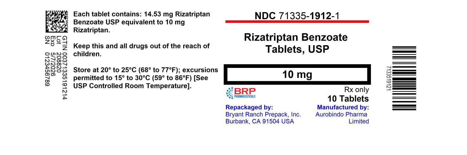 Rizatriptan Benzoate